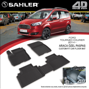 Ford Courier 2013- Sonrası 4.5D Havuzlu Araba Paspası Sahler