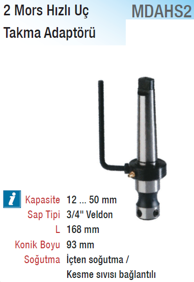 MAIER  2 Mors Veldon Uç Takma Adaptörü