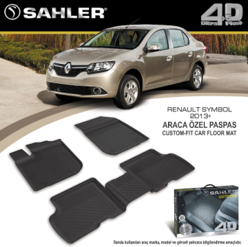 Renault Symbol 2013- Sonrası 4.5D Havuzlu Araba Paspası Sahler
