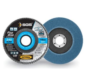SGS471 - SGS FLAP DİSK 115MM 40KUM (Zirconium)