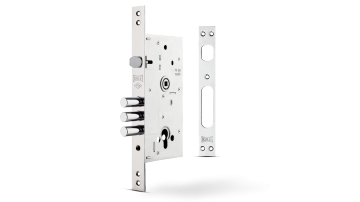 KALE KİLİT 252 R Monoblok Çelik Kapı Kilidi KROM 60 mm