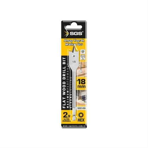 AHŞAP YAPRAK MATKAP UCU 18x152 mm