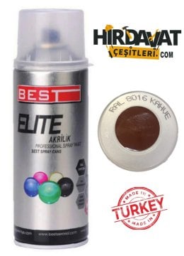 BEST Elite RAL8016 Çelik Kapı Kahverengi Sprey Boya 400 ML