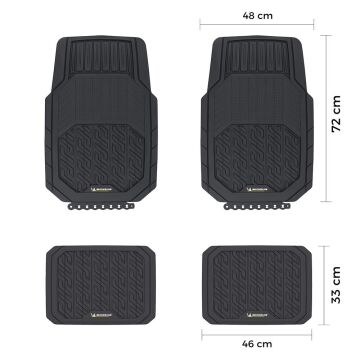 Michelin MC34587 Tüm Araçlara Uyumlu 4 Parça Üniversal 3D Havuzlu Oto Paspas