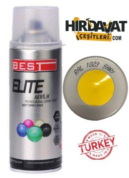 BEST Elite RAL1023 Trafik Sarı Sprey Boya 400 ML