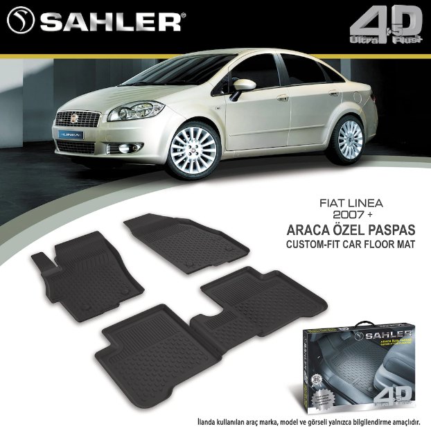 Fiat Linea 2007- Sonrası 4.5D Havuzlu Araba Paspası Sahler