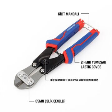 WORKPRO WP216001 200mm Profesyonel Tel Kesme Makası