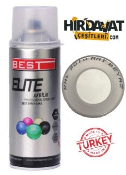BEST Elite RAL9010 MAT Beyaz Sprey Boya 400 ML