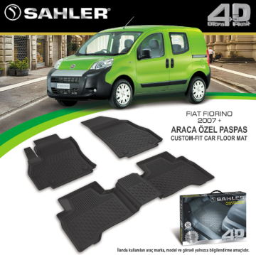 Fiat Fiorino 2007- Sonrası 4.5D Havuzlu Araba Paspası Sahler