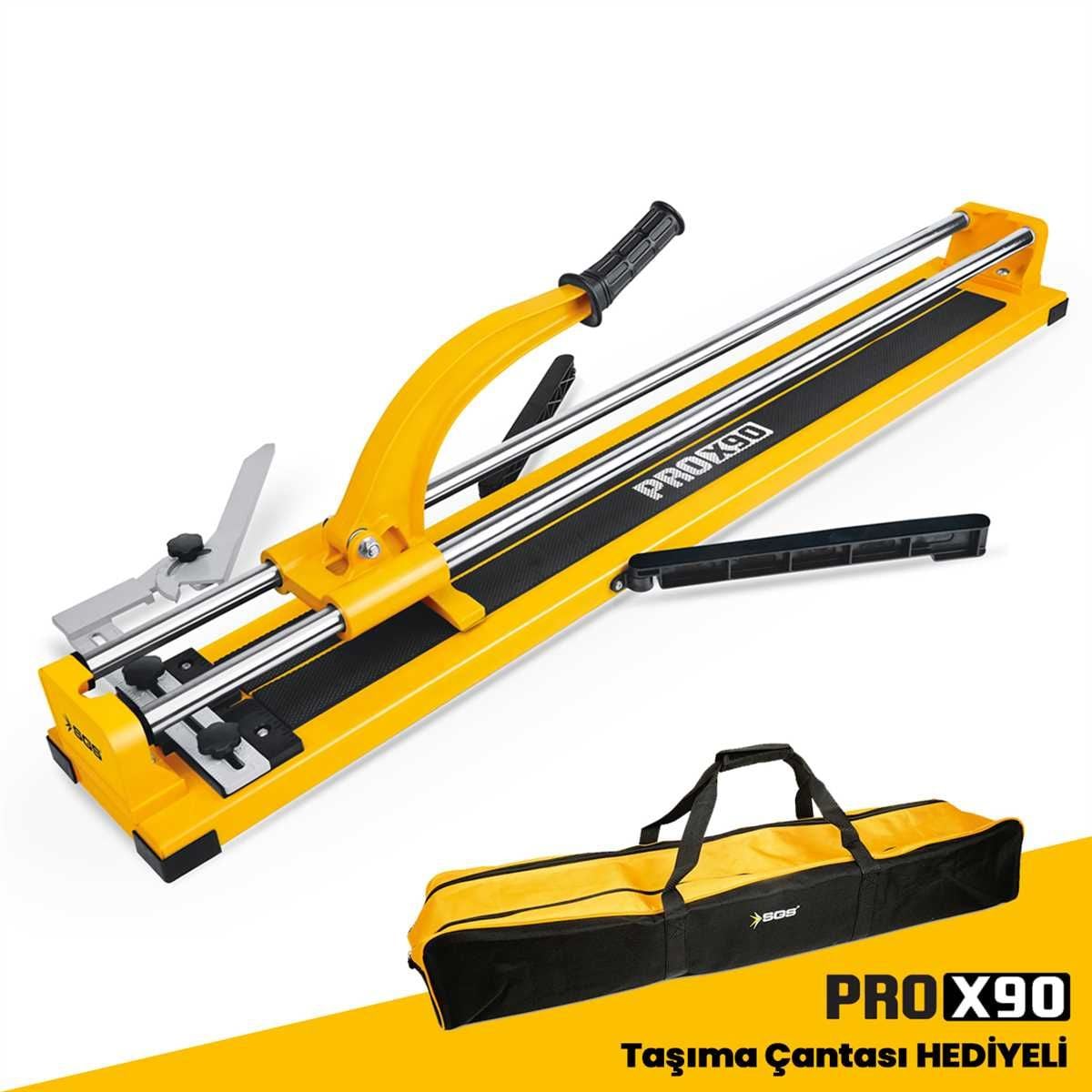 SGS116 - Lazerli 90cm Seramik Granit Fayans Kesme Makinası Rulmanlı ve Taşıma Çantalı