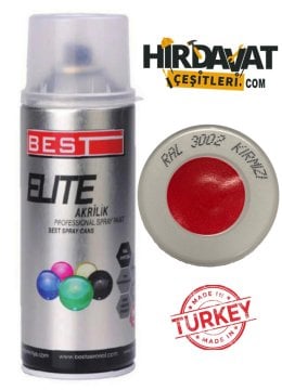 BEST Elite RAL3002 Bayrak Kırmızı Sprey Boya 400 ML