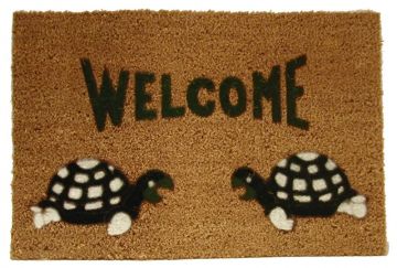 PVC Tabanlı Flok Kabartma Desenli KoKo Kıl Paspas 40 x 60 cm