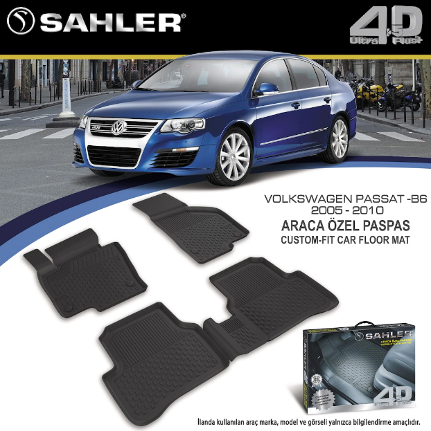 Vw Passat 2005-2010 Arası 4.5D Havuzlu Araba Paspası Sahler