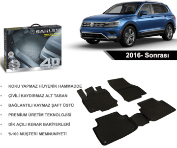 Vw Tiguan 2016- Sonrası 4.5D Havuzlu Araba Paspası Sahler