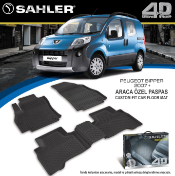 Peugeot Bipper 2007- Sonrası 4.5D Havuzlu Araba Paspası Sahler