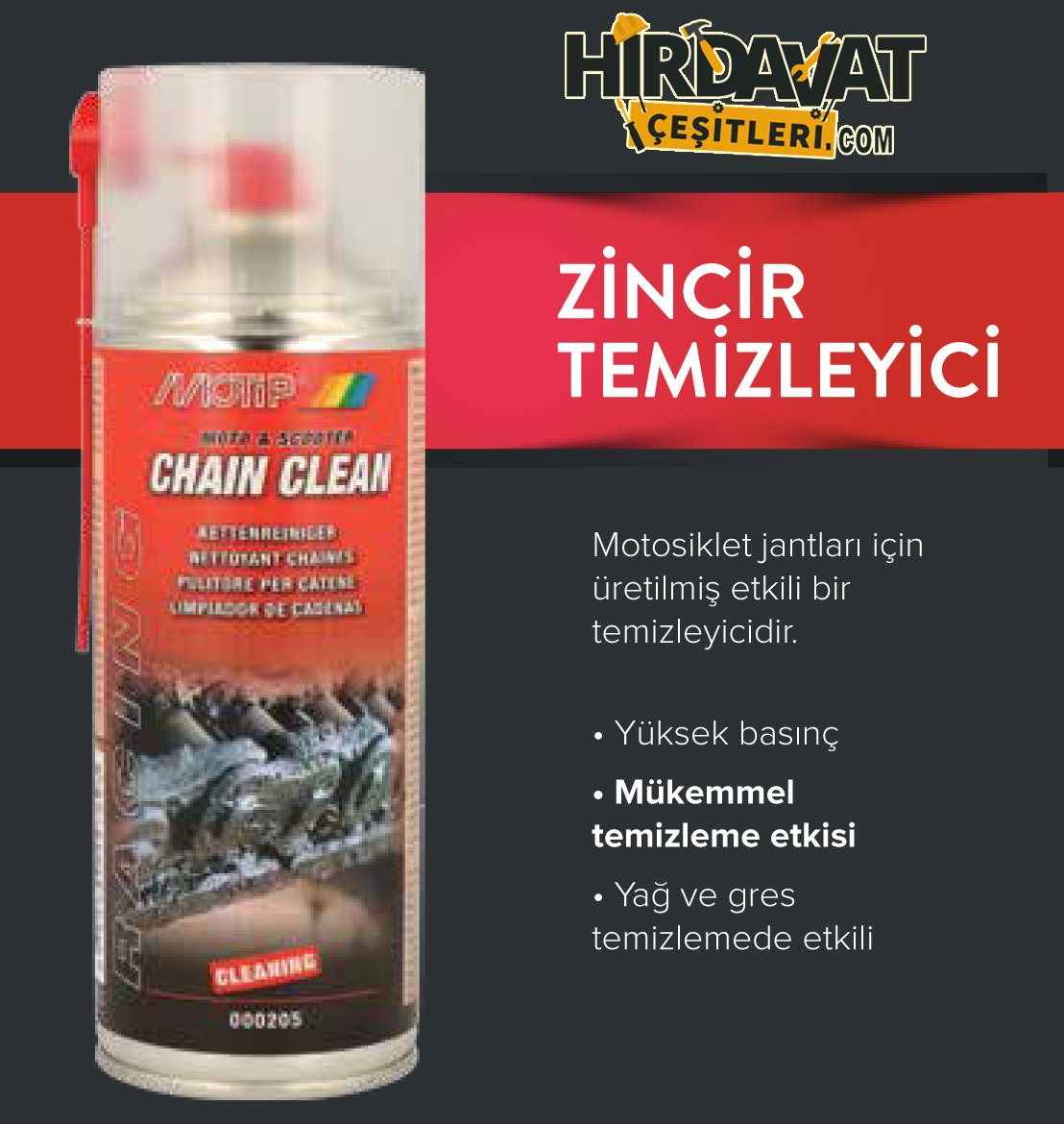 MOTİP Motosiklet Zincir Yağlama Bakım Spreyi 400 ML