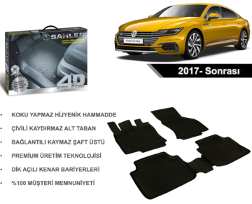 Vw Arteon 2017- Sonrası 4.5D Havuzlu Araba Paspası Sahler