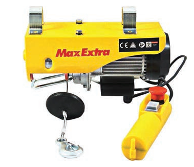 MAX EXTRA MX11101 - 125 - 250 Kg Elektrikli Vinç Yük Kaldırma Bakır Sargı