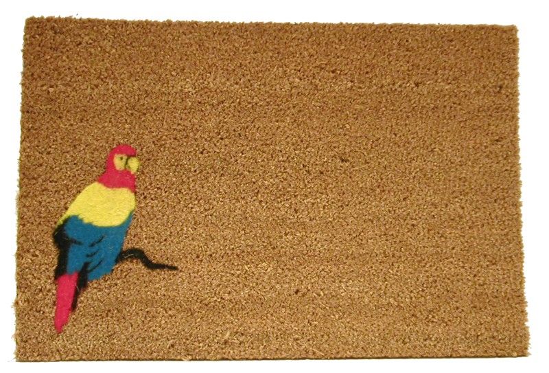 PVC Tabanlı Flok Kabartma Desenli KoKo Kıl Paspas 40 x 70 cm