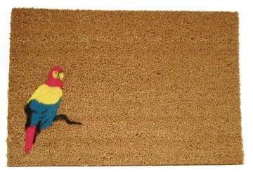 PVC Tabanlı Flok Kabartma Desenli KoKo Kıl Paspas 40 x 70 cm