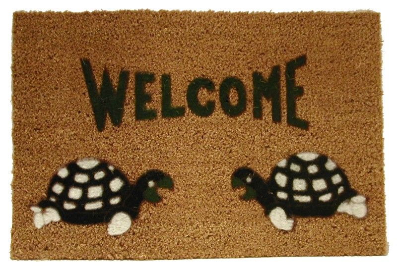 PVC Tabanlı Flok Kabartma Desenli KoKo Kıl Paspas 40 x 70 cm
