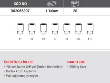 DHT 7 PC 1/4 STAR LOKMA SETİ