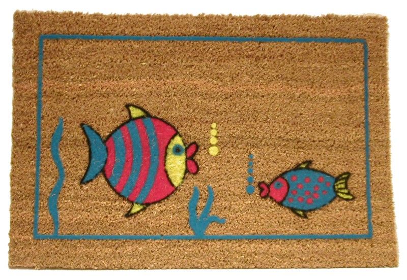 PVC Tabanlı Flok Kabartma Desenli KoKo Kıl Paspas 40 x 70 cm