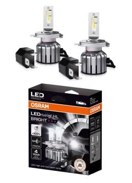 OSRAM H4/H19 BRIGHT LED FAR AMPULU 15W İKİLİ 64193DWBRT-2HFB	OSRAM