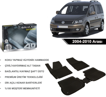 Vw Caddy 2004-2010 Arası 4.5D Havuzlu Araba Paspası