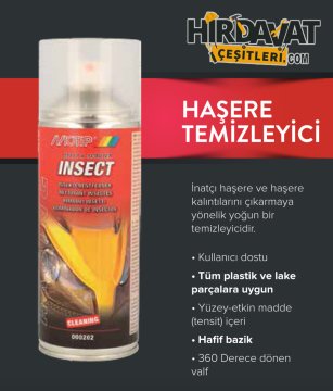 MOTİP Motosiklet Haşere Böcek Sinek Temizleme Spreyi 400 ML