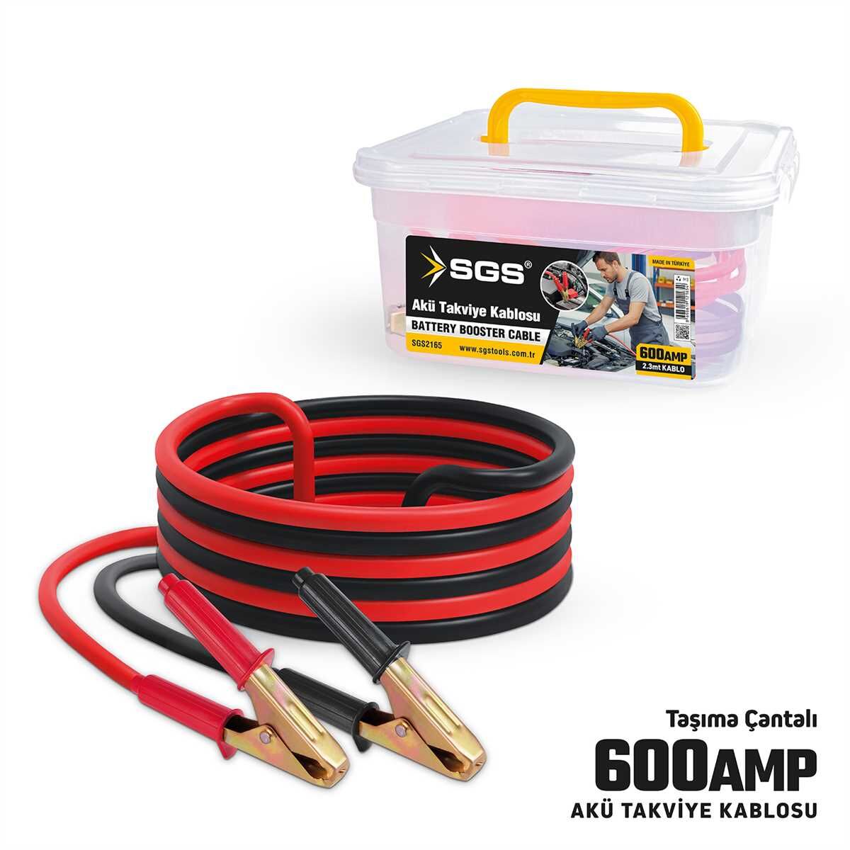 SGS2165 - 600 Amper Akü Takviye Kablosu 2.3 Metre
