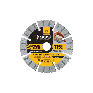SGS2335 - 115mm Soketli Elmas Testere Multi Material  (Beton Taş Tuğla Metal Kesici)