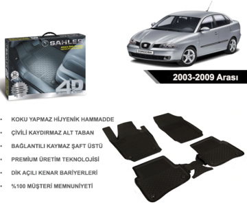 Seat Cordoba 2003-2009 Arası 4.5D Havuzlu Araba Paspası Sahler