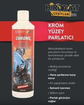 MOTİP Motosiklet Krom Yüzey Parlatıcı - Egsoz Parlatıcı Sprey