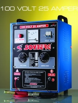 SOYBERG 8 Akülük Şarj Cihaz Makinası 25 Amper 100 Volt