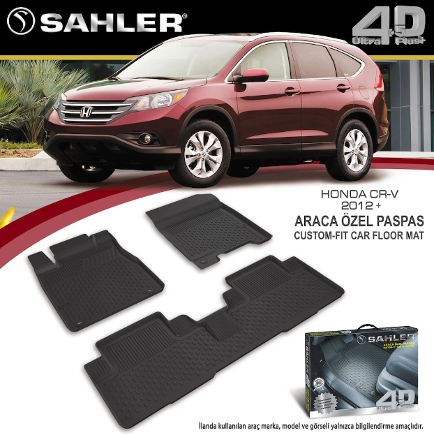 Honda CR-V 2012-2018 Arası 4.5D Havuzlu Araba Paspası Sahler