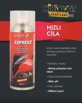 MOTİP Motosiklet Hızlı Cila Sprey 400 ML