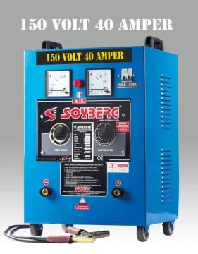 SOYBERG 12 Akülük Şarj Cihaz Makinası 40 Amper 150 Volt