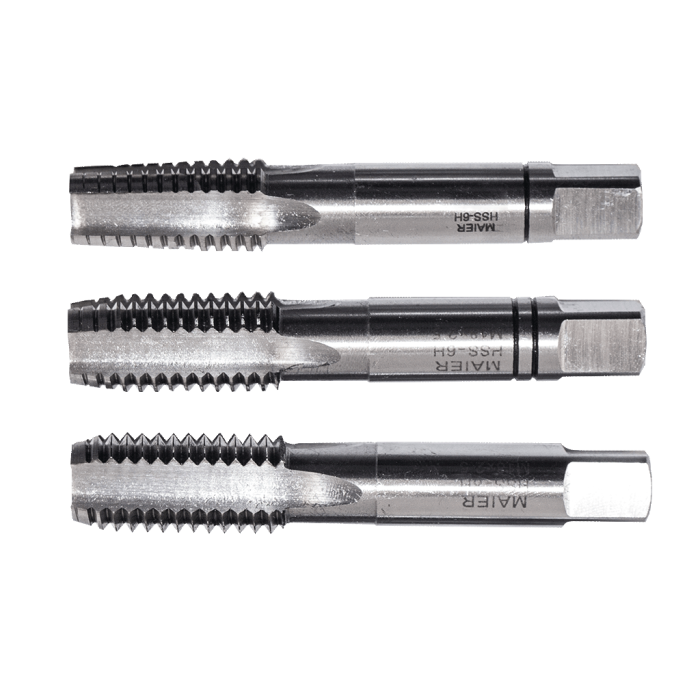 DIN 352 Sol 3 Parçalı Takım - Metrik - HSS El Kılavuzları M7 x 1.00 LH