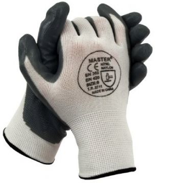 UGR Gri Nitril Naylon Eldiven 9'' - 300 Adet