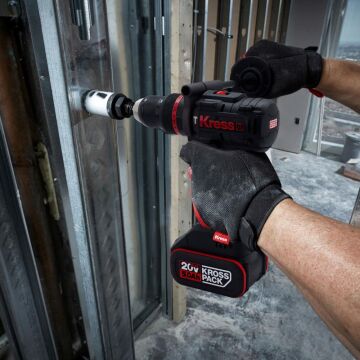 Kress KUC33.1 20Volt/5.0Ah Li-ion 95Nm Çift Akülü Kömürsüz Profesyonel Şarjlı Darbeli Matkap