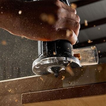 Kress KUD26.91 20Volt Kömürsüz 6/8mm Devir Ayarlı Şarjlı Profesyonel Avuç İçi El Frezesi Formika Tıraşlama (Akü Dahil Değildir)