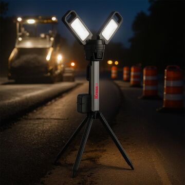 Kress KUF09.9 20Volt 2000/4500 Lümen Profesyonel Kule Tipi Teleskopik Katlanabilir LED Projektör (Akü Dahil Değildir)