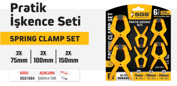 SGS1684 - Mandal Tipi Pratik İşkence Seti 6 Parça