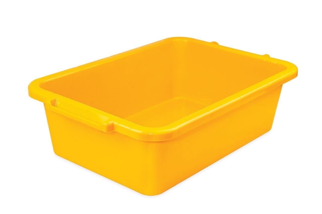 SGS987 - Sarı Çok Amaçlı Tekne Kova 35 Litre - Sıva Alçı Boya Badana Temizlik Teknesi