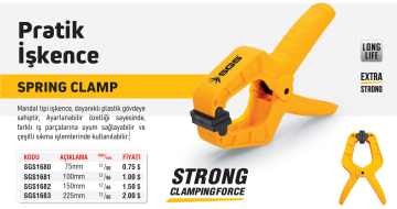 SGS1682 - 150mm Mandal Tipi Pratik Plastik İşkence