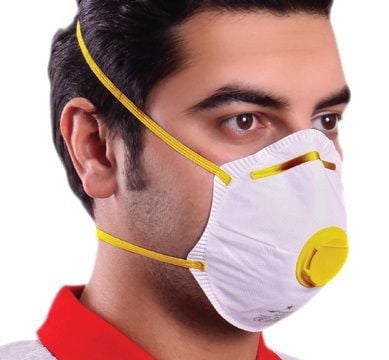 Starline Ventilli Kubbeli Toz Maskesi Sarı (400 Adet)