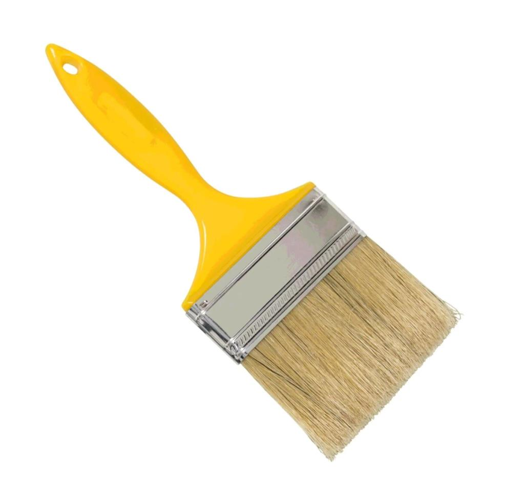 SGS4105 - 4\'\' Kestirme - Boyama - Cila - Köşe Fırçası - Plastik Sap