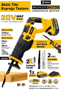 SGS5565B - Aküsüz Tilki Kuyruğu 20 Volt 4 Amper Kömürsüz Motor