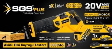 SGS5565B - Aküsüz Tilki Kuyruğu 20 Volt 4 Amper Kömürsüz Motor